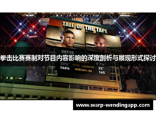 拳击比赛赛制对节目内容影响的深度剖析与展现形式探讨